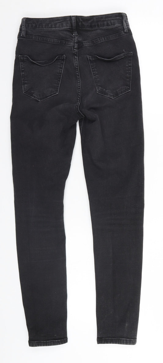 Topshop Womens Black   Skinny Jeans Size 26 in L26 in