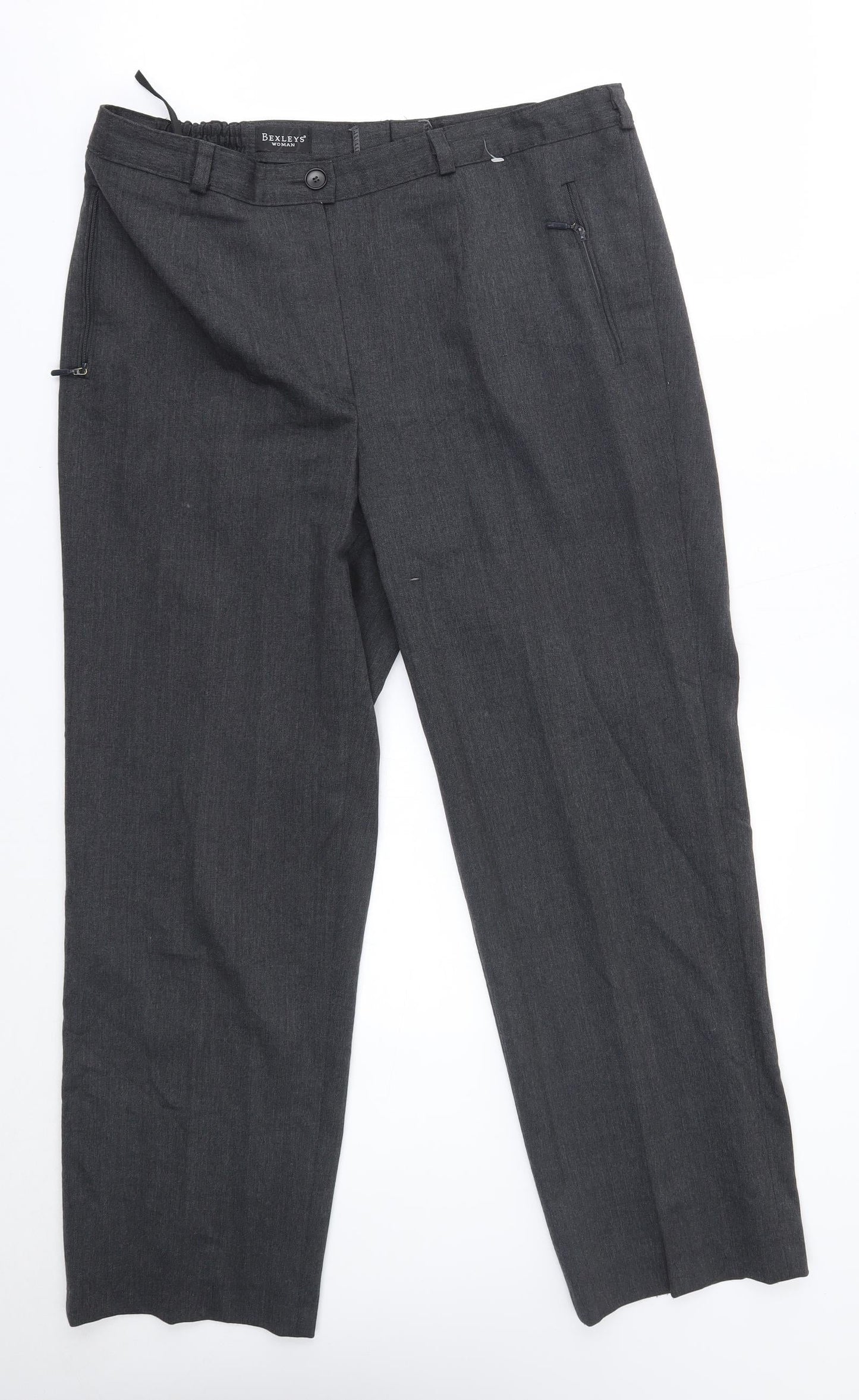 bexleys Womens Grey   Trousers  Size 14 L26 in