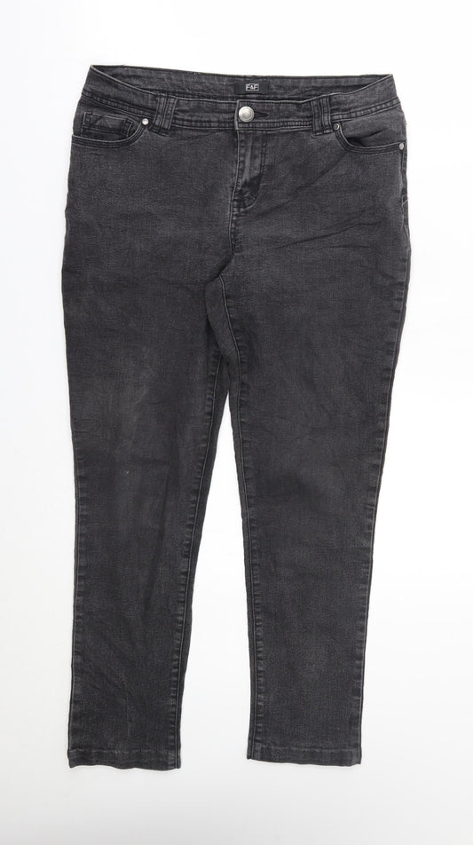 F&F Womens Grey   Skinny Jeans Size 32 in L25 in