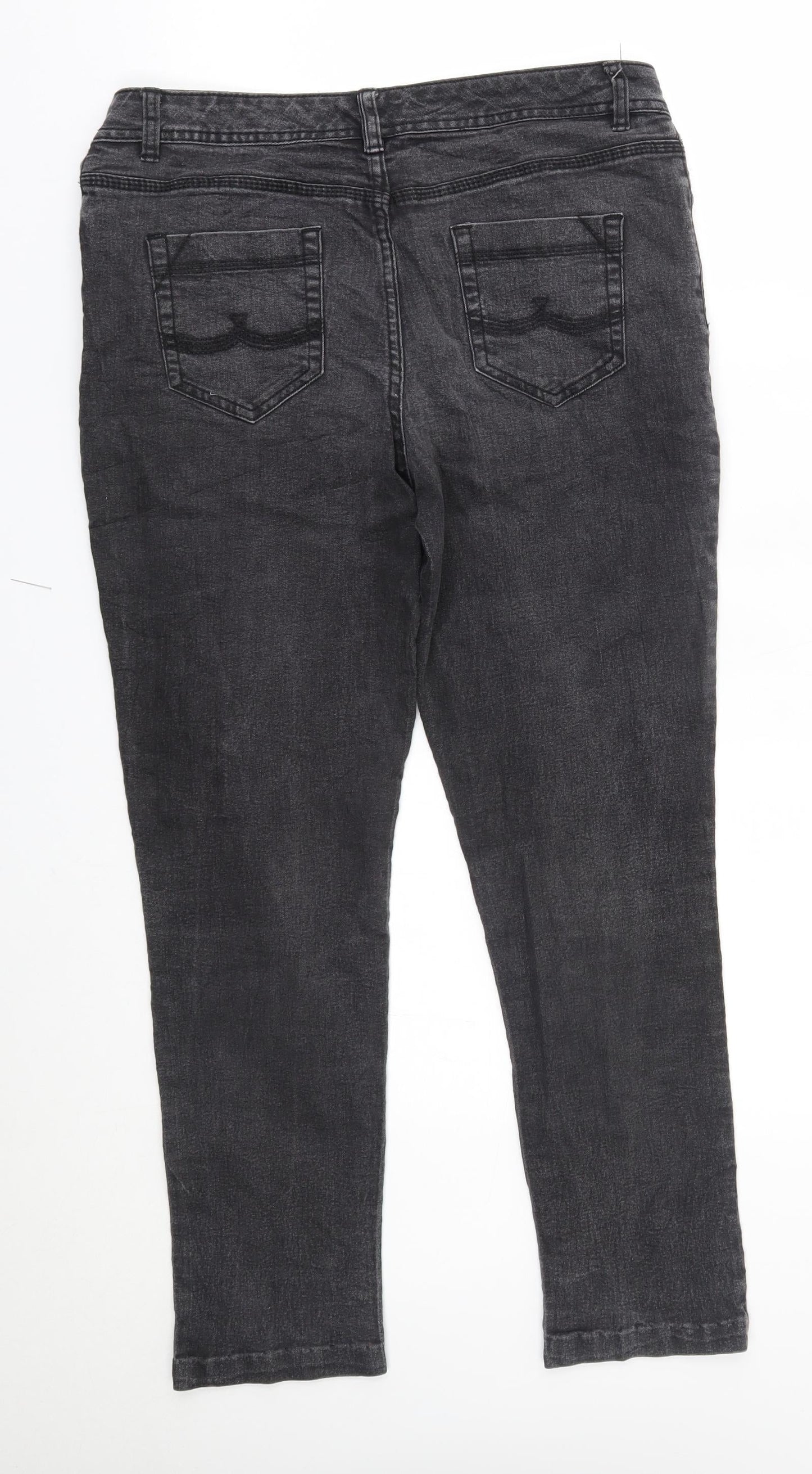F&F Womens Grey   Skinny Jeans Size 32 in L25 in