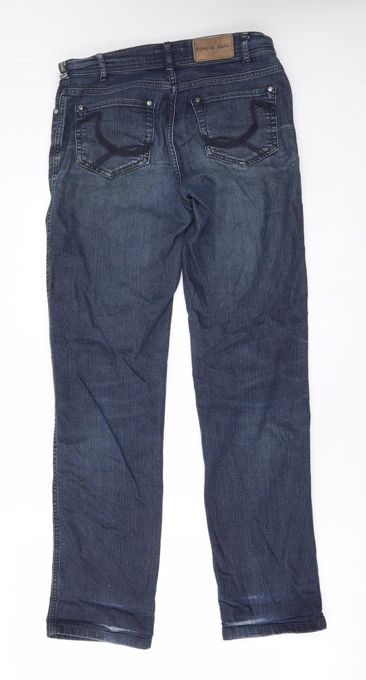Bonita Womens Blue   Straight Jeans Size 8 L30 in