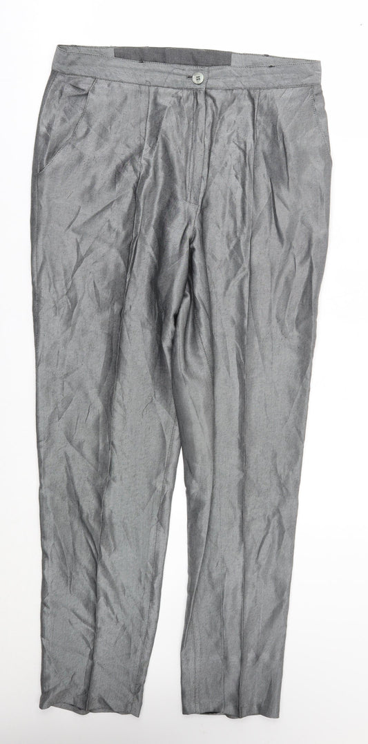 Preworn Womens Grey   Trousers  Size 10 L28 in