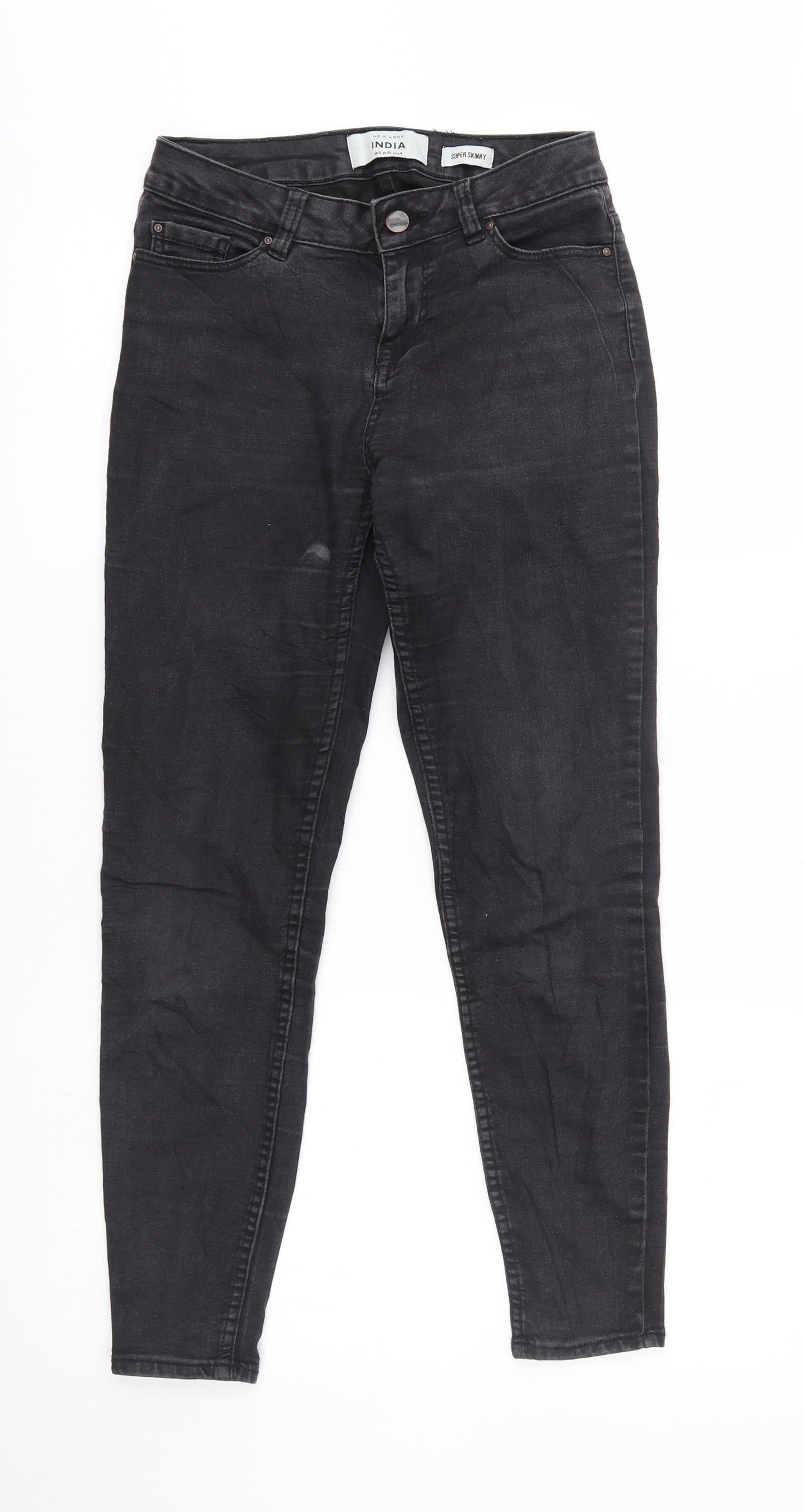 New Look Womens Black   Skinny Jeans Size 8 L25 in