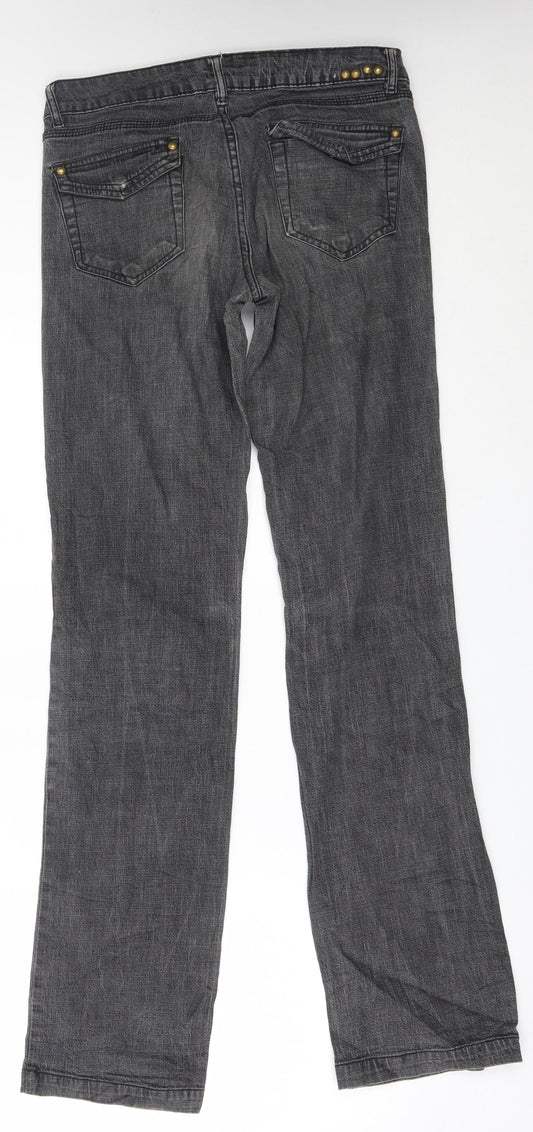 calliope Womens Grey   Straight Jeans Size M L32 in