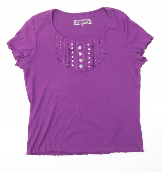 BM Womens Purple   Basic Blouse Size M