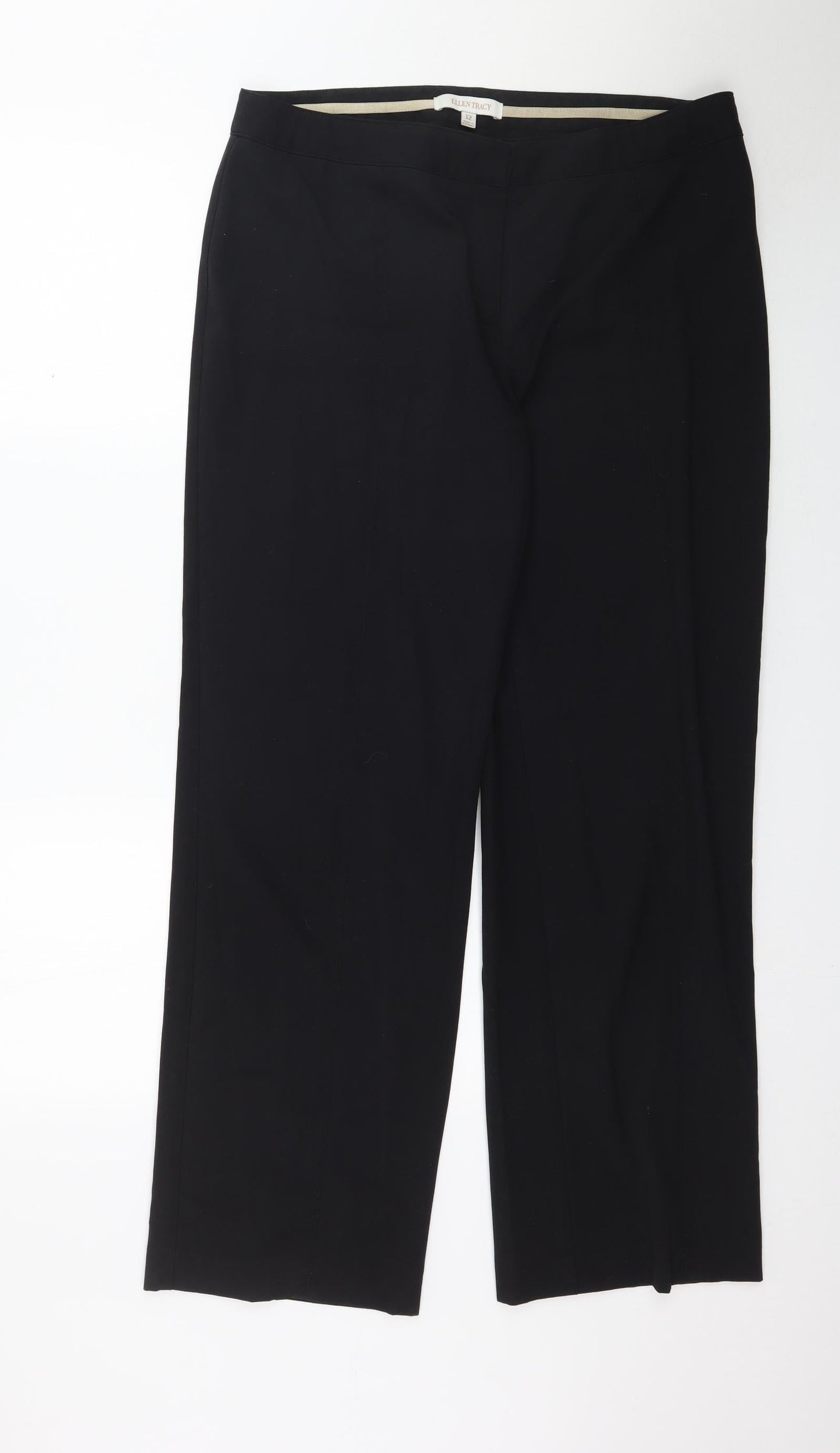 Ellen Tracy Womens Black   Trousers  Size 12 L31 in