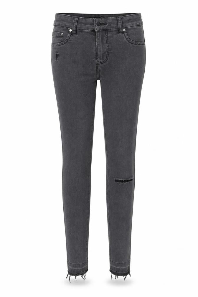 Denim Co. Womens Grey  Denim Skinny Jeans Size 8 L27 in
