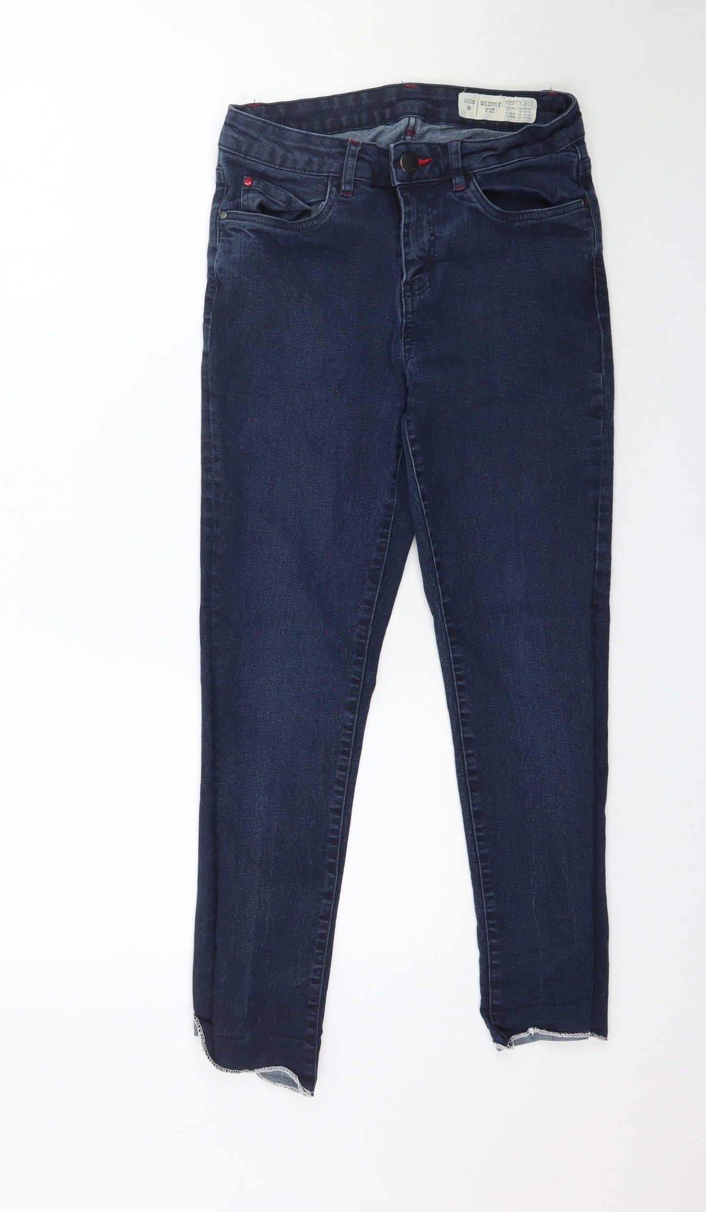 ESMARA Womens Blue  Denim Skinny Jeans Size 12 L26 in