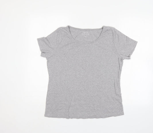Love tees Womens Grey   Basic T-Shirt Size 14
