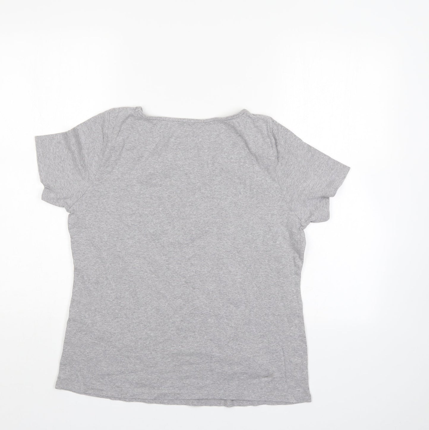 Love tees Womens Grey   Basic T-Shirt Size 14