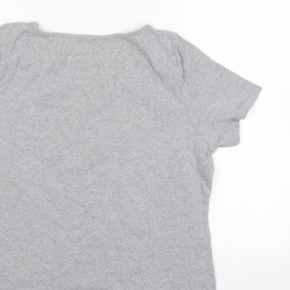 Love tees Womens Grey   Basic T-Shirt Size 14