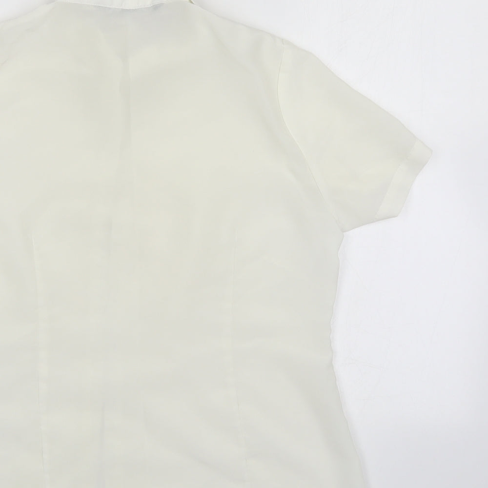 BM collection Womens White   Basic Button-Up Size 12