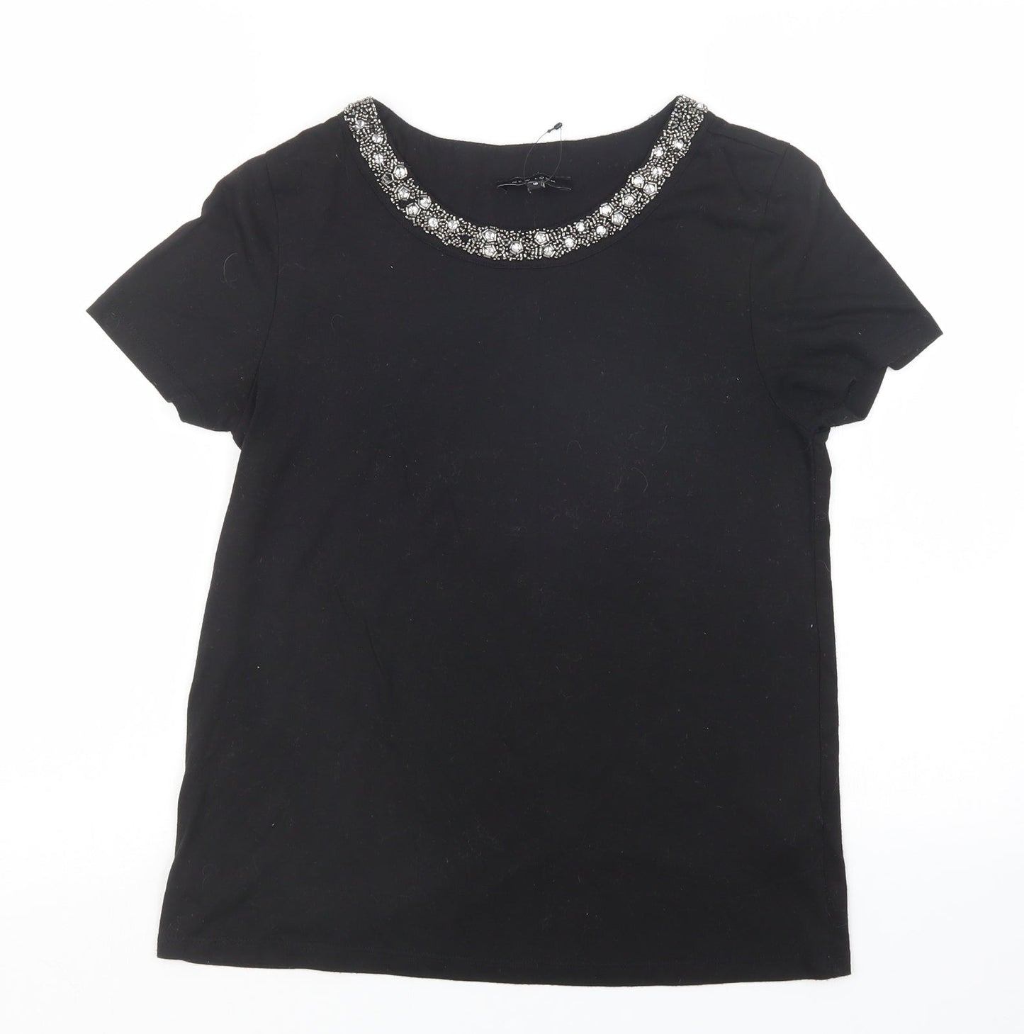 New Look Womens Black   Basic T-Shirt Size 10