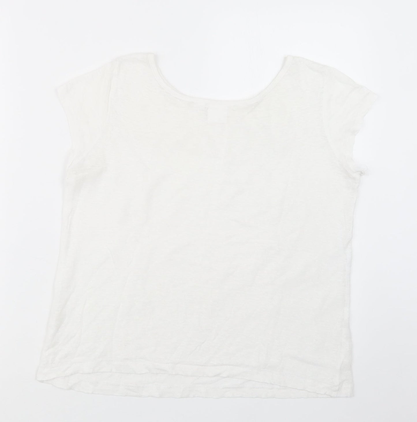 In Wear Womens White   Basic T-Shirt Size S