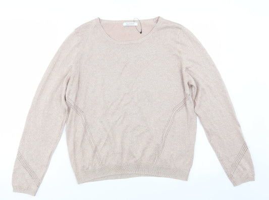 Marks and Spencer Womens Pink   Pullover Jumper Size 16
