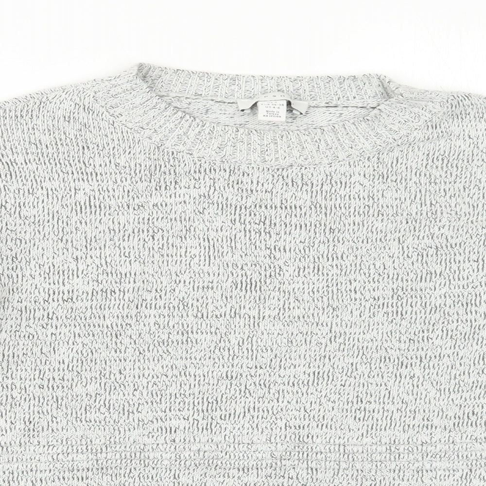 Topshop Womens Grey  Knit Pullover Jumper Size S