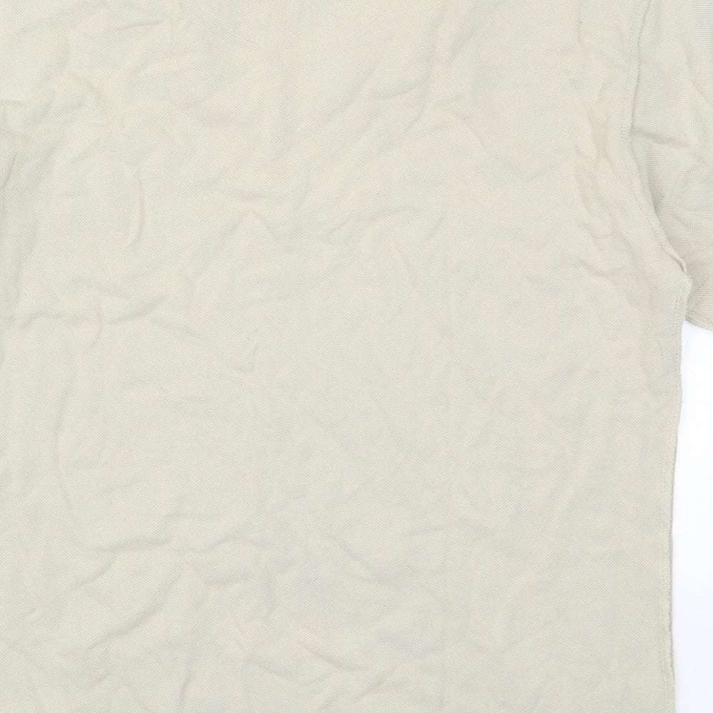Cedar Wood State Mens Beige    Polo Size M