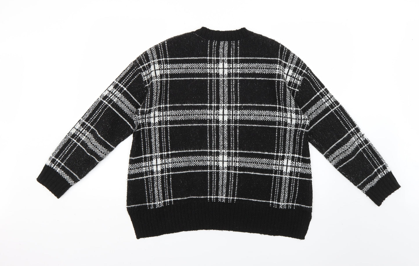 Marks and Spencer Womens Multicoloured Check  Pullover Jumper Size M