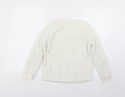 George Girls White   Top Pyjama Top Size 9-10 Years