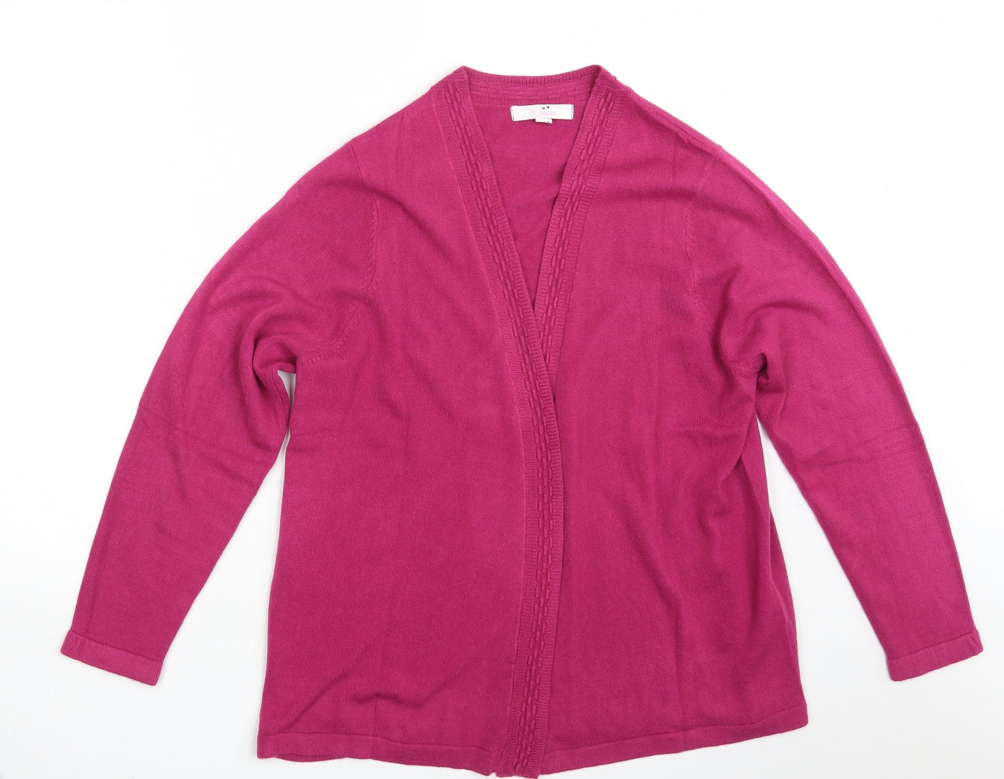 Julipa Womens Pink  Knit Wrap Jumper Size 16