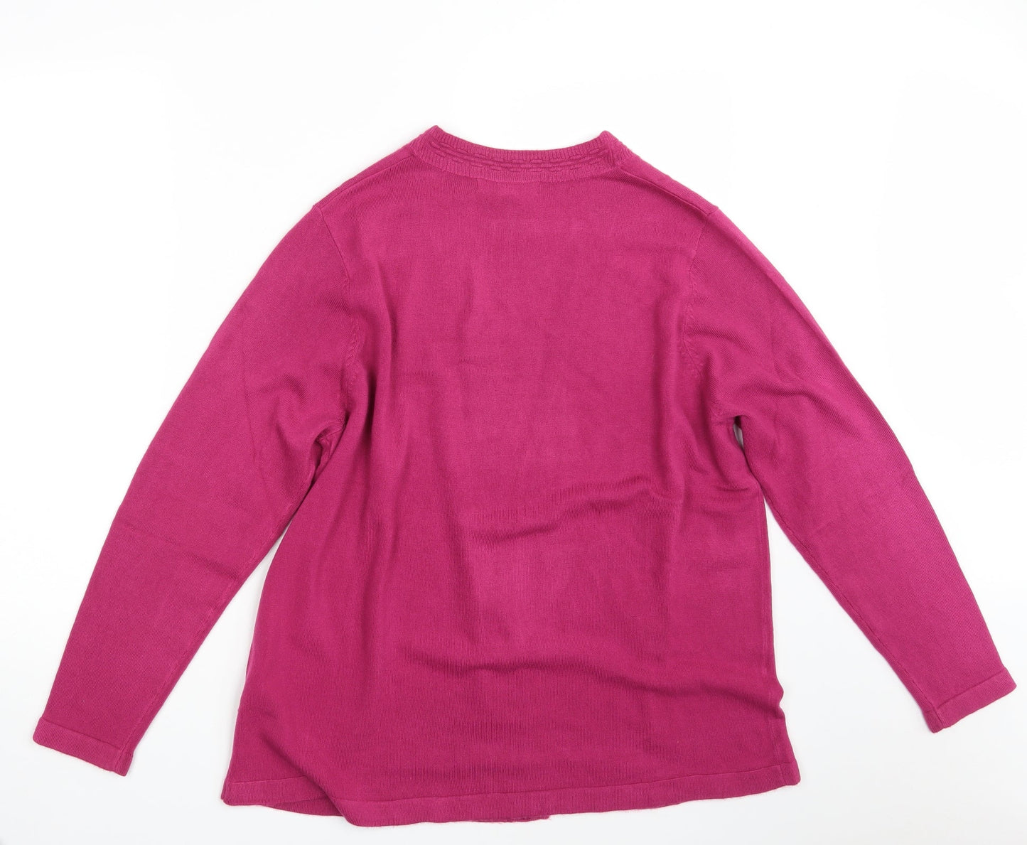 Julipa Womens Pink  Knit Wrap Jumper Size 16