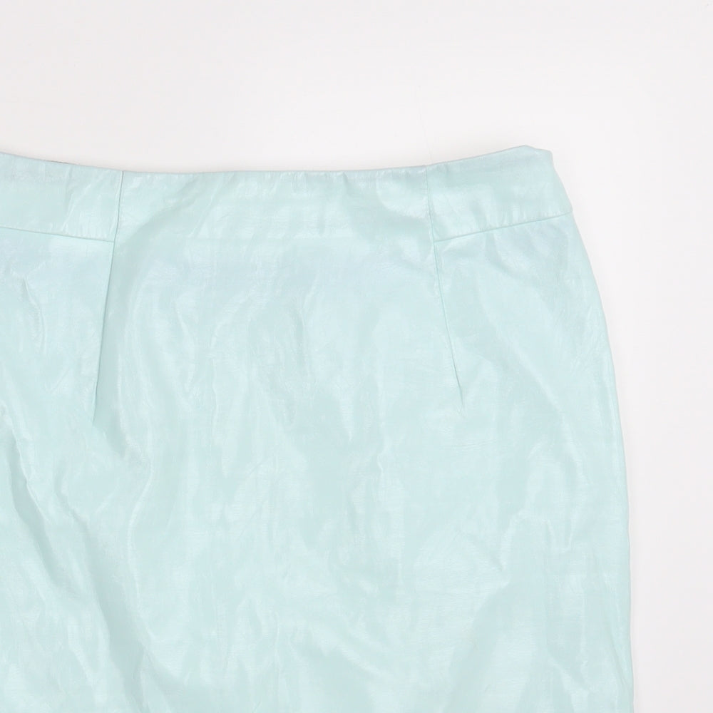Topshop Womens Green   Straight & Pencil Skirt Size 12