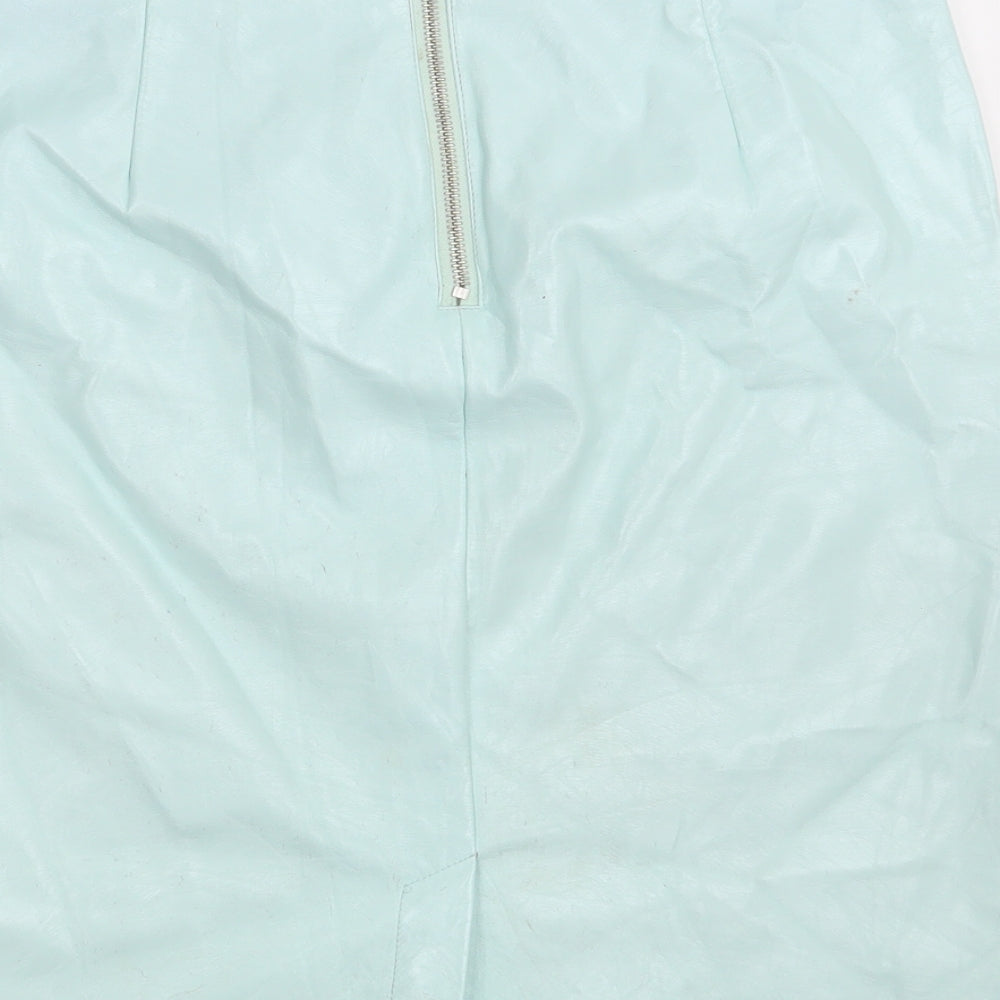 Topshop Womens Green   Straight & Pencil Skirt Size 12