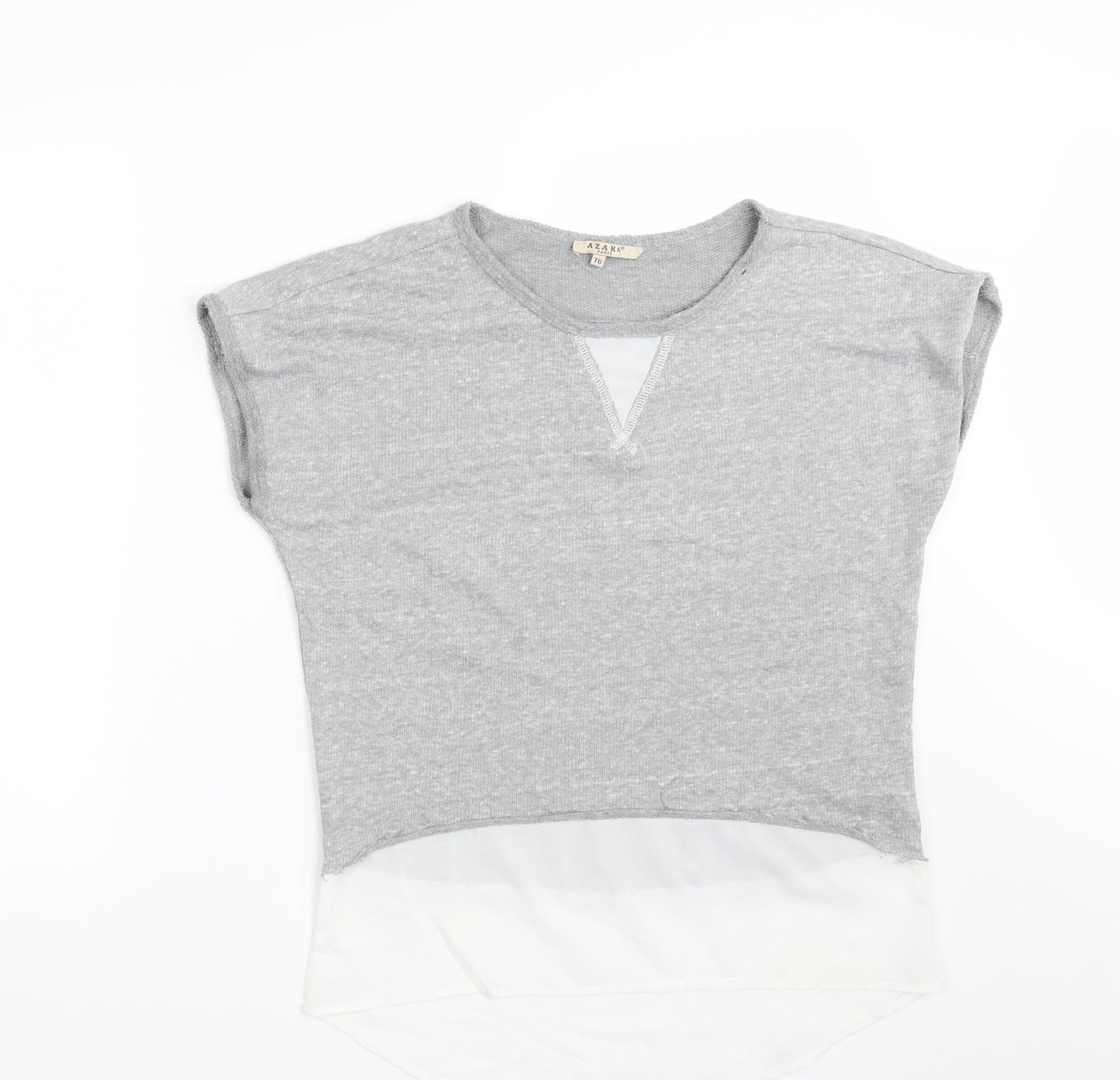 Azara Paris Womens Grey   Basic T-Shirt One Size