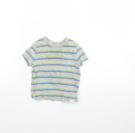 Gap Baby Grey Striped  Basic Tank Size 12 Months