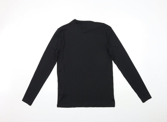 River Island Womens Black   Basic T-Shirt Size L