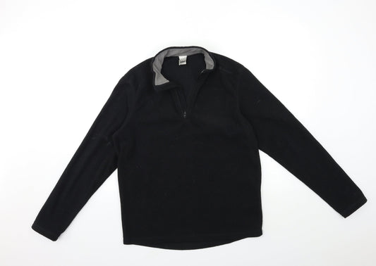 DECATHLON Womens Black  Fleece Jacket  Size M