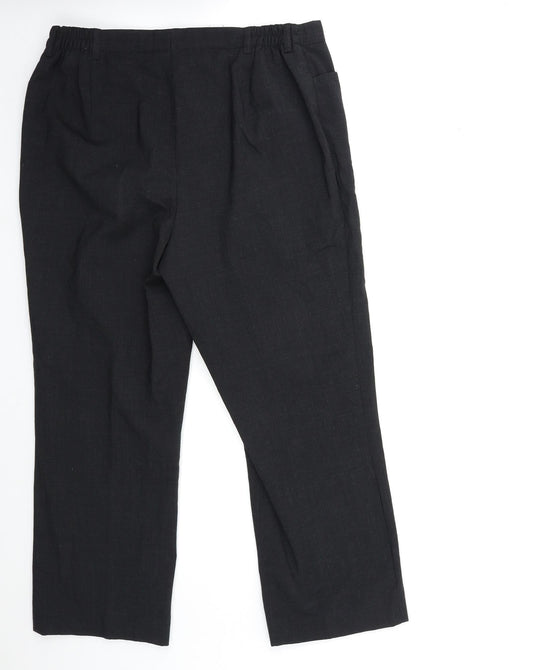 warbush Mens Black   Trousers  Size 32 in L26 in