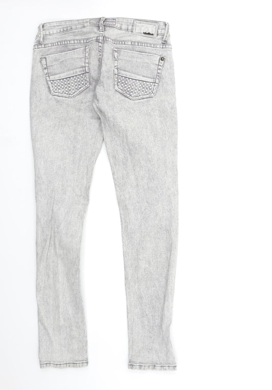 Exclusive Style Womens Grey  Denim Skinny Jeans Size 28 in L31 in