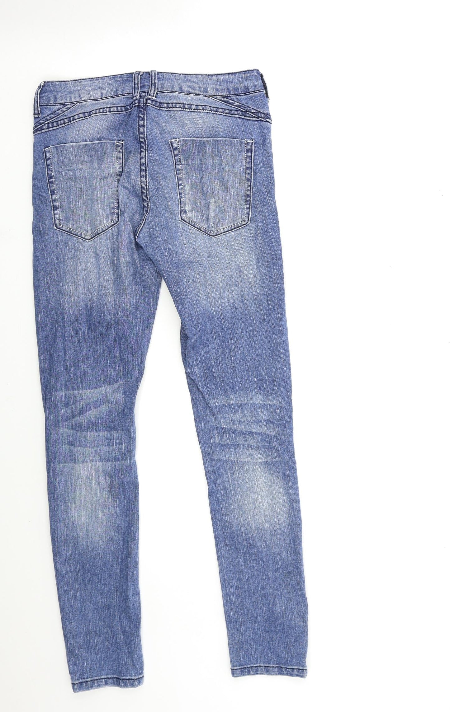 SINSAY Womens Blue  Denim Skinny Jeans Size 8 L28 in