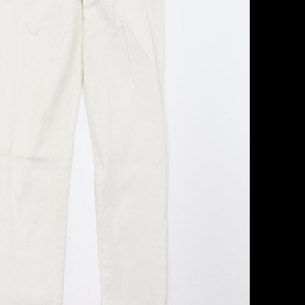 Preworn Womens White   Skinny Jeans Size 6 L28 in