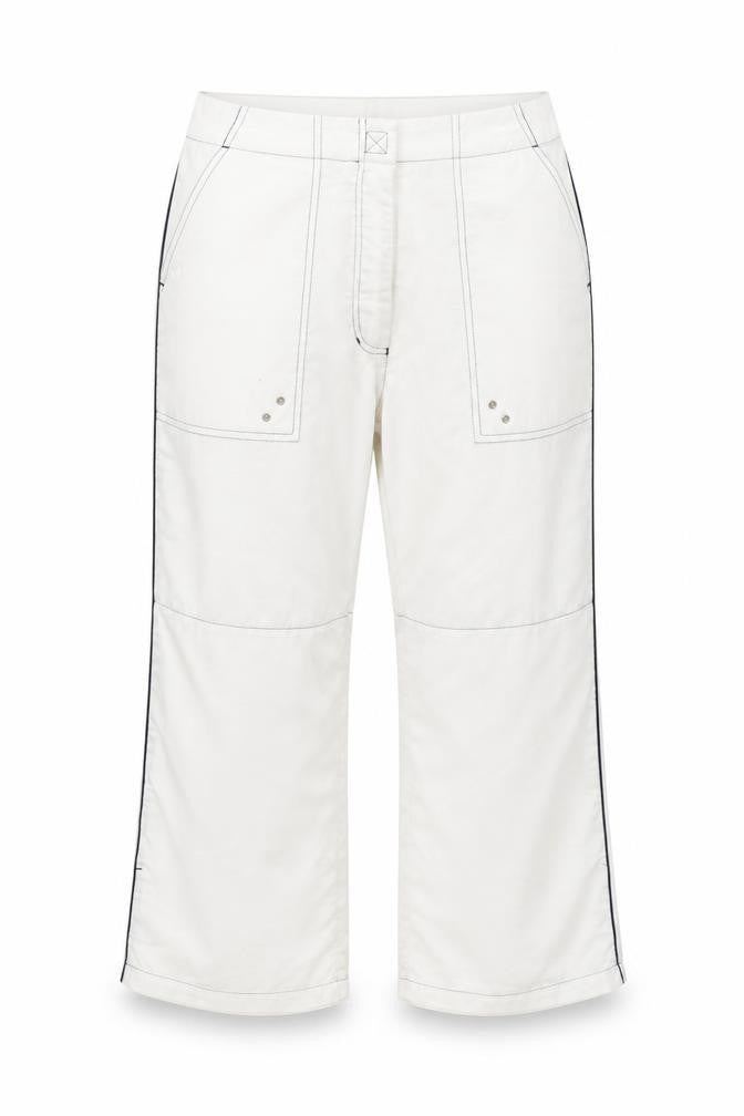 l.f.l Womens White   Cropped Trousers Size 12 L24 in