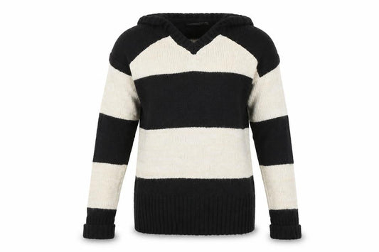 Primark Womens Beige Striped  Pullover Sweatshirt Size 6