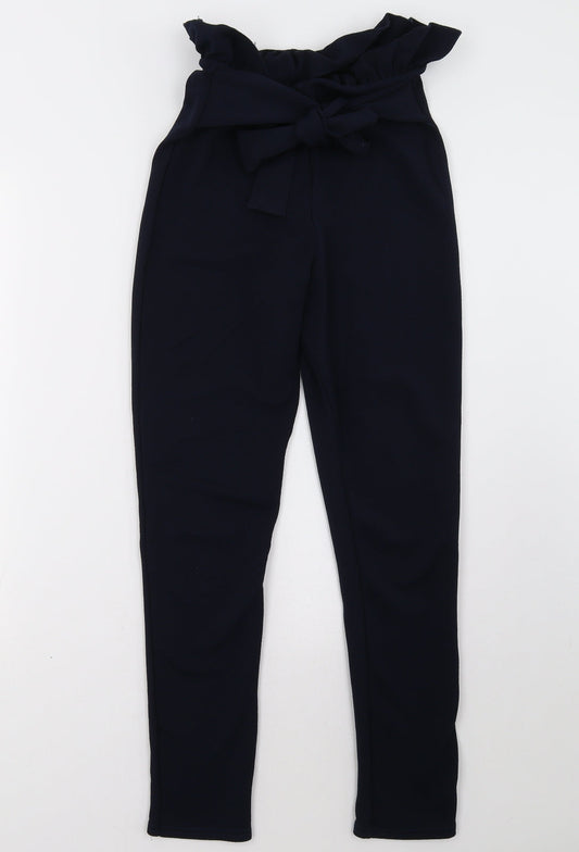 PRETTYLITTLETHING Womens Blue   Trousers  Size 8 L29 in