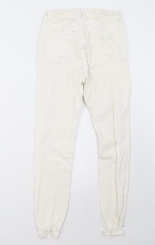 Primark Womens White   Skinny Jeans Size 10 L29 in