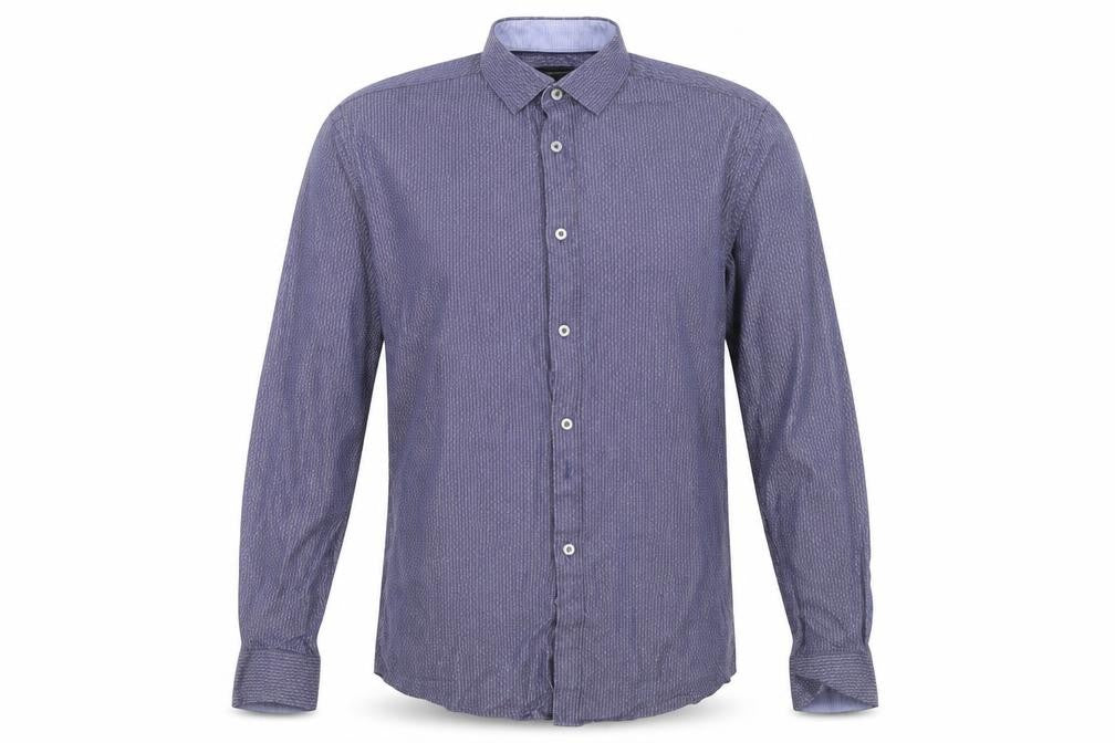 Marks and Spencer Mens Blue    Button-Up Size 14