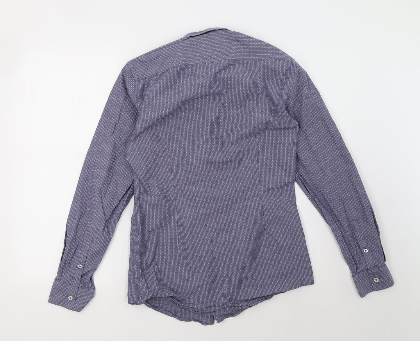 Marks and Spencer Mens Blue    Button-Up Size 14
