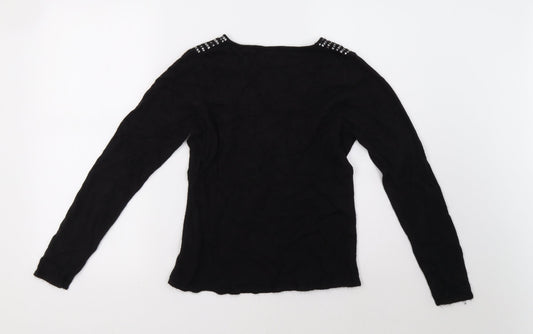 Debenhams Womens Black   Pullover Sweatshirt Size 12