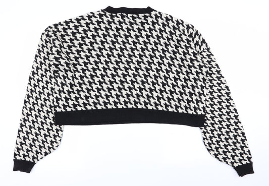 I SAW IT FIRST Womens Multicoloured Herringbone  Pullover Jumper Size 8