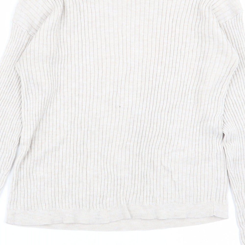 Bershka Womens Beige   Basic T-Shirt Size 6