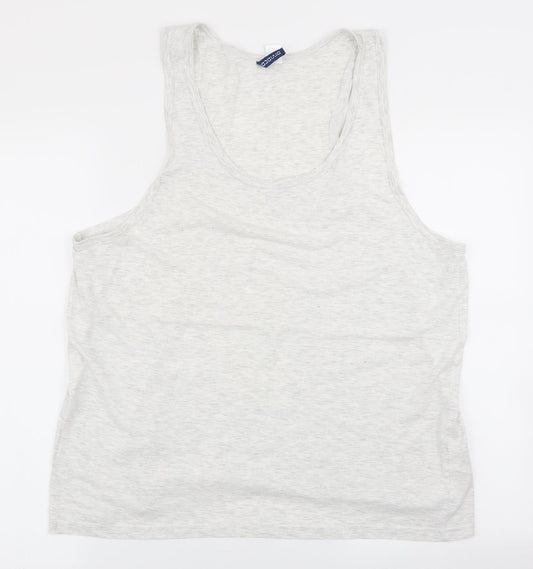 Divided by H&M Womens Grey   Basic Tank Size L