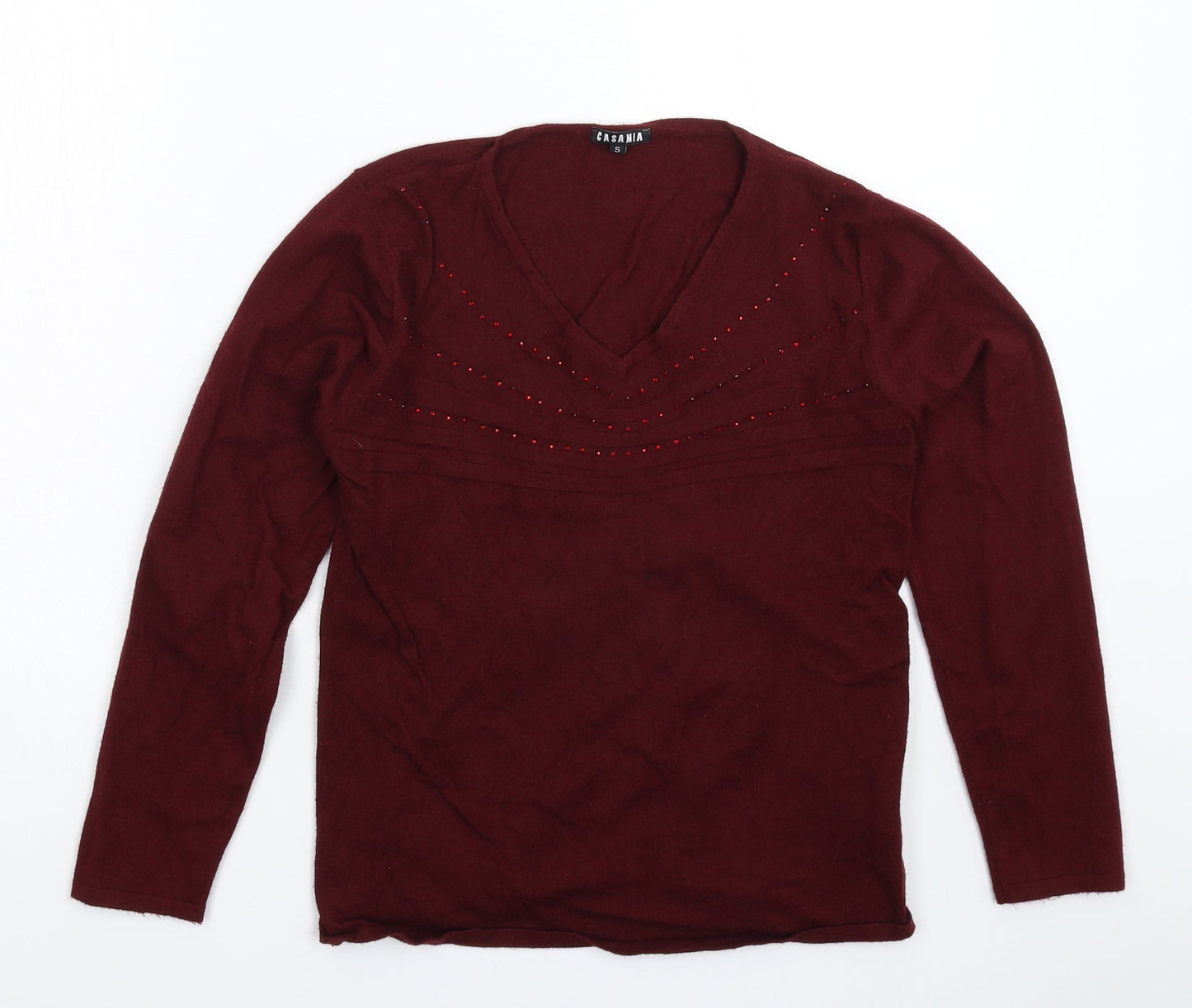 Casamia Womens Brown  Knit Pullover Jumper Size S