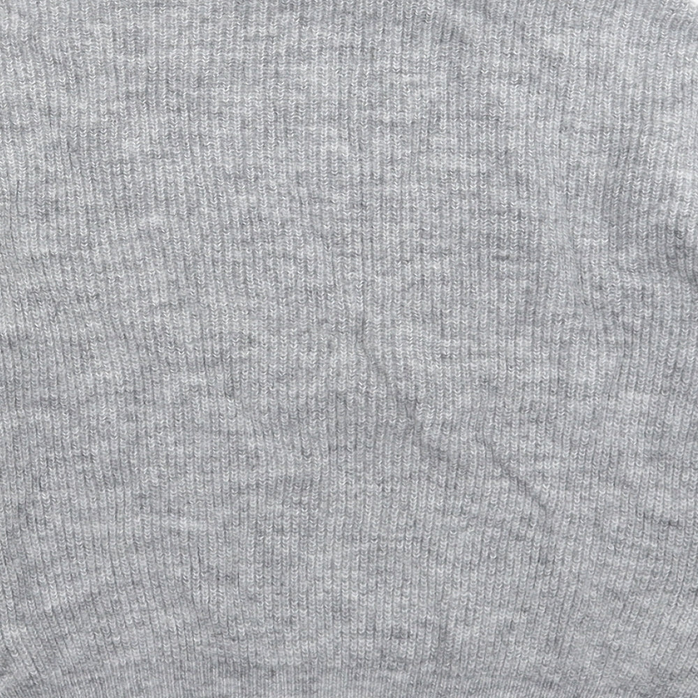 Mango Womens Grey  Knit Pullover Jumper Size S