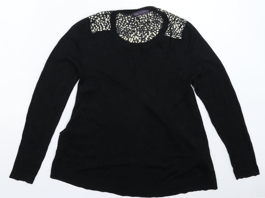 Marks and Spencer Womens Black  Knit Pullover Jumper Size 8