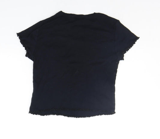 Topshop Womens Blue   Basic T-Shirt Size 10