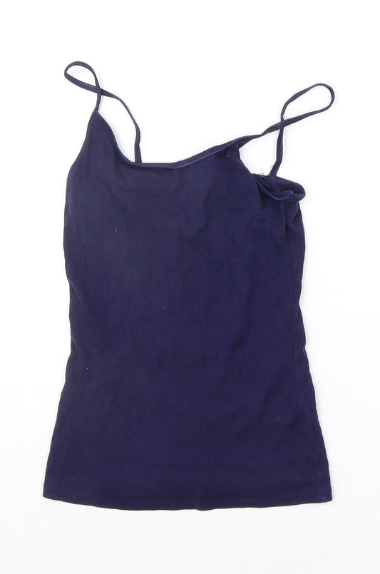 Dorothy Perkins Womens Blue Houndstooth  Basic Tank Size 8
